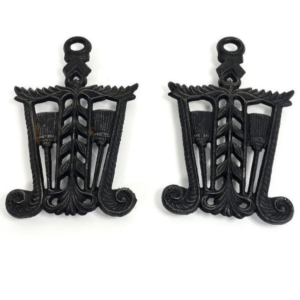Vtg John Wright Cast Iron Trivet no. 254